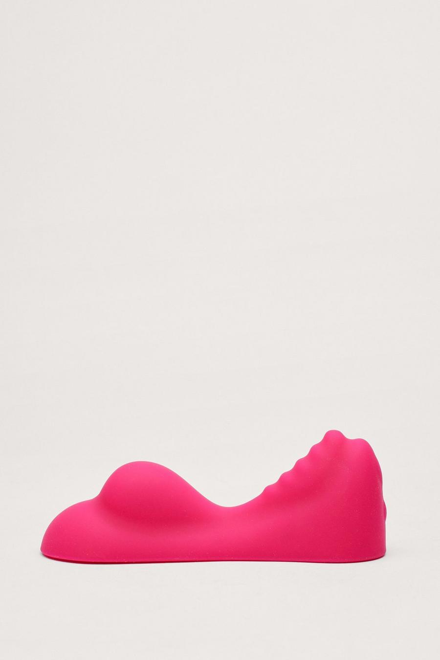 Pink Ridged Seat Vibrator Sex Toy