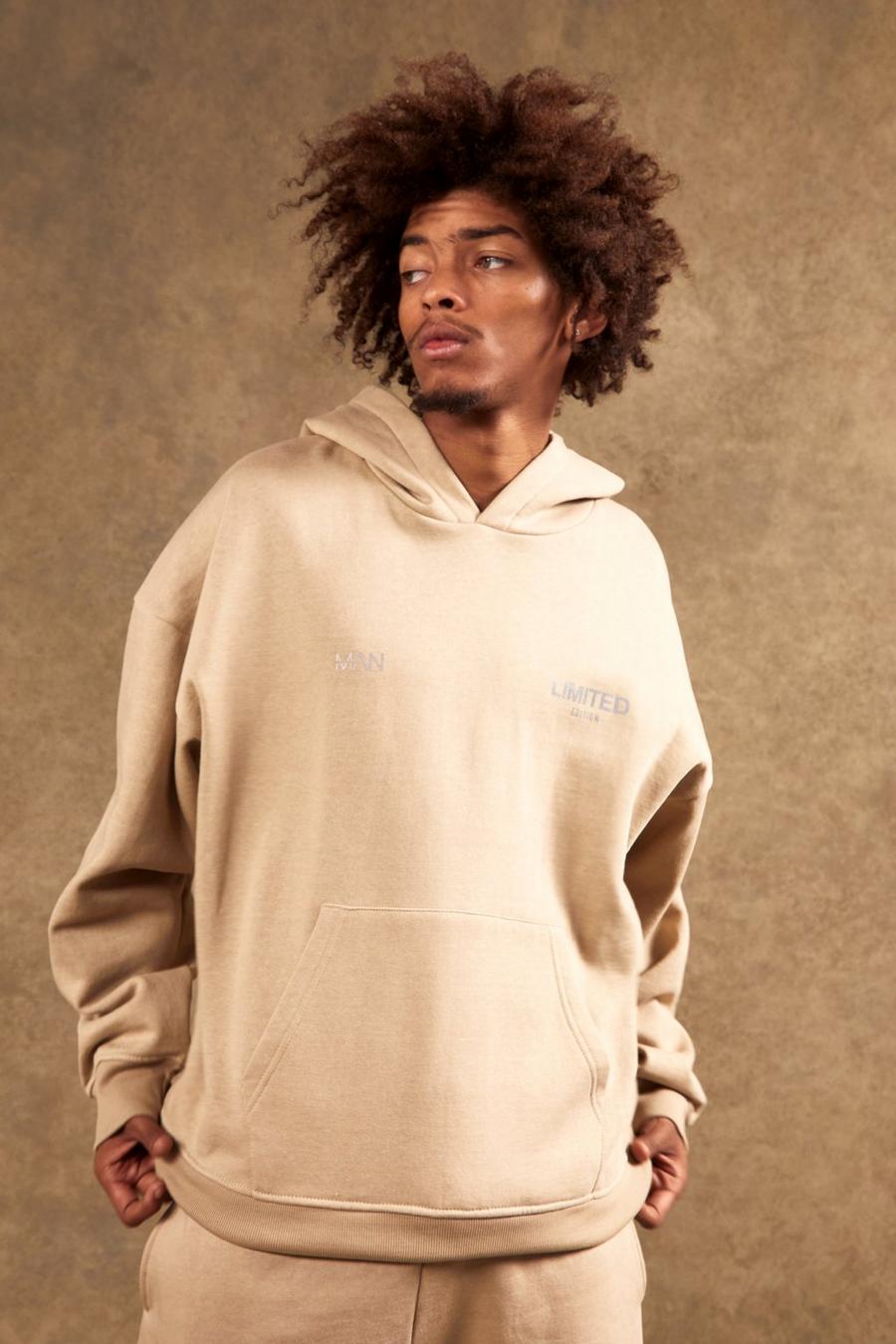 Taupe Oversized Limited Heavyweight Hoodie