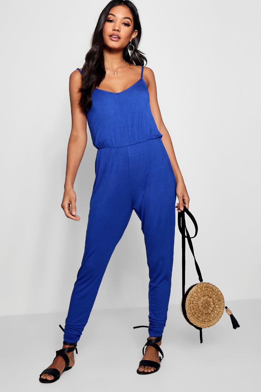 Cobalt Basic Jumpsuit med smala axelband image number 1