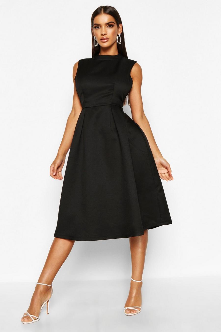 Hochgeschlossenes Boutique Kleid, Black image number 1