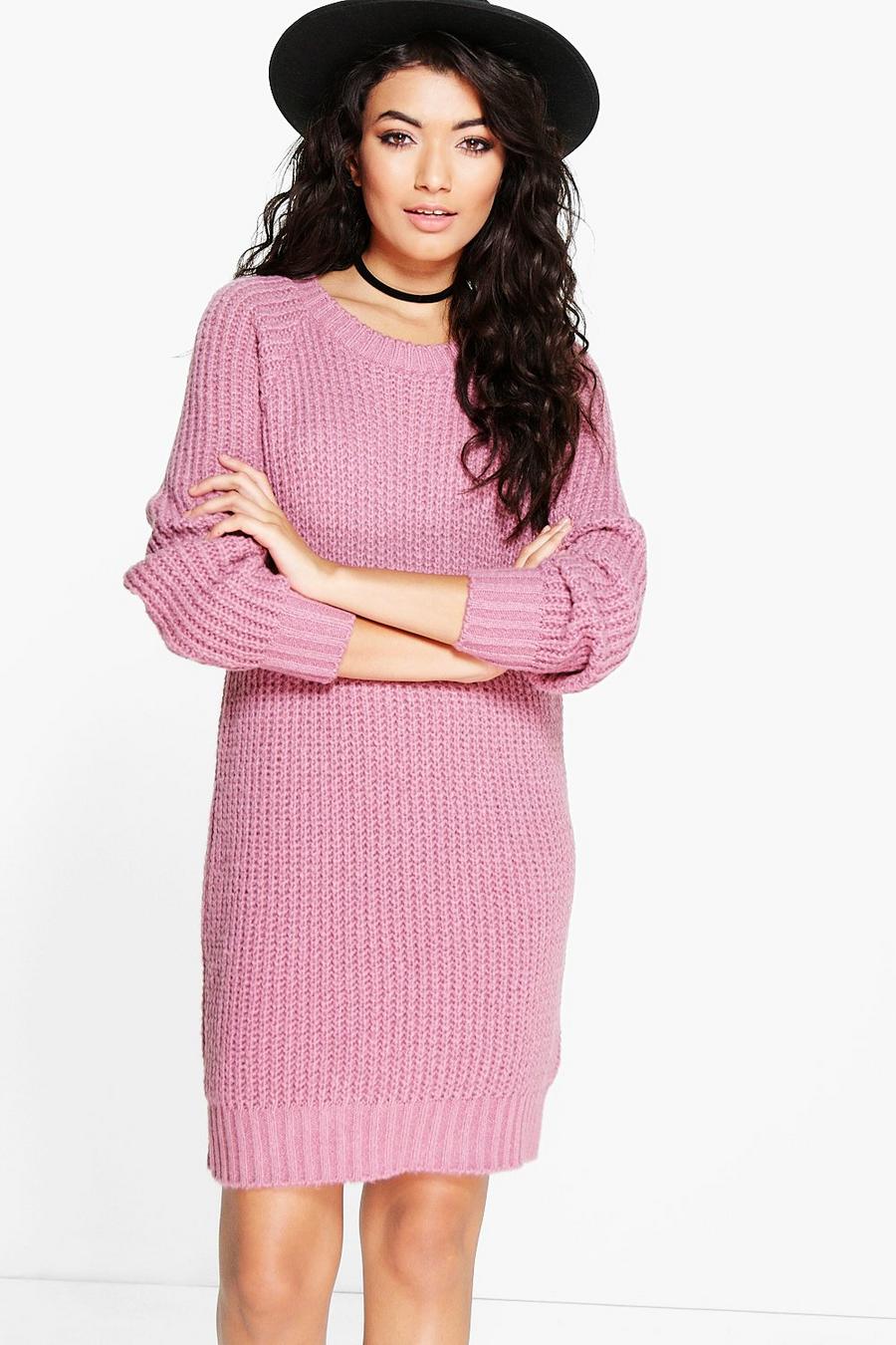 Rose Soft Knit Sweater Dress image number 1