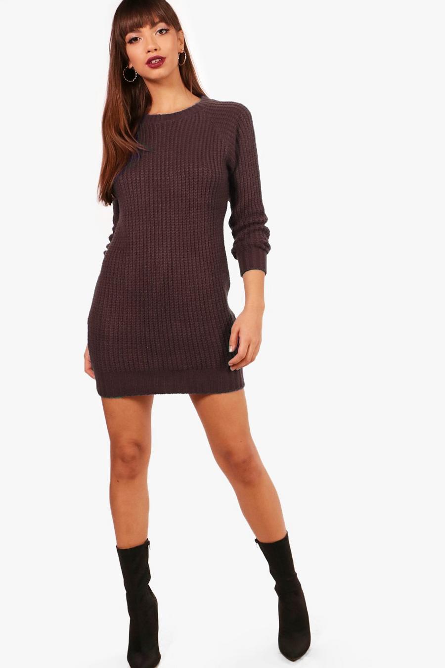 Mink Soft Knitted Sweater Dress image number 1