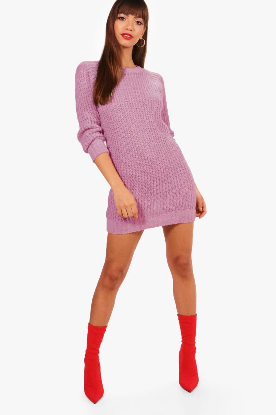 Rose Soft Knitted Sweater Dress image number 1