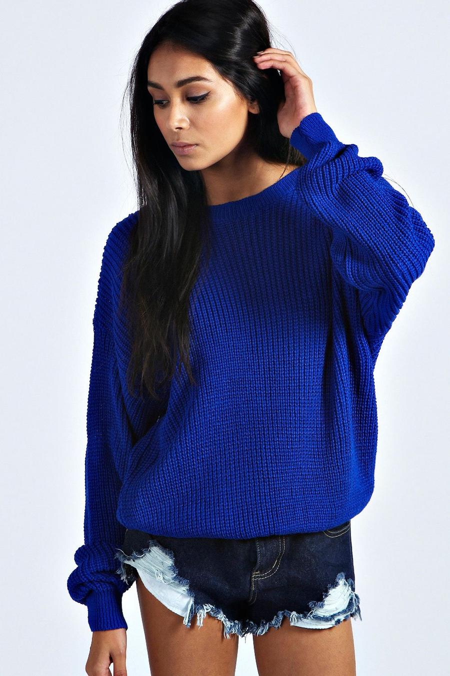 Pullover oversize, Blu cobalto image number 1