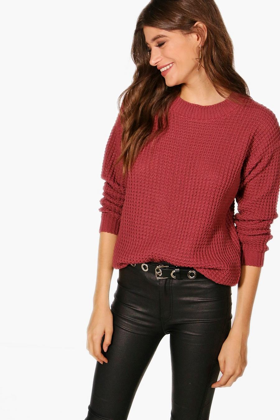 Oversized Vintage-Pullover, Rosé image number 1