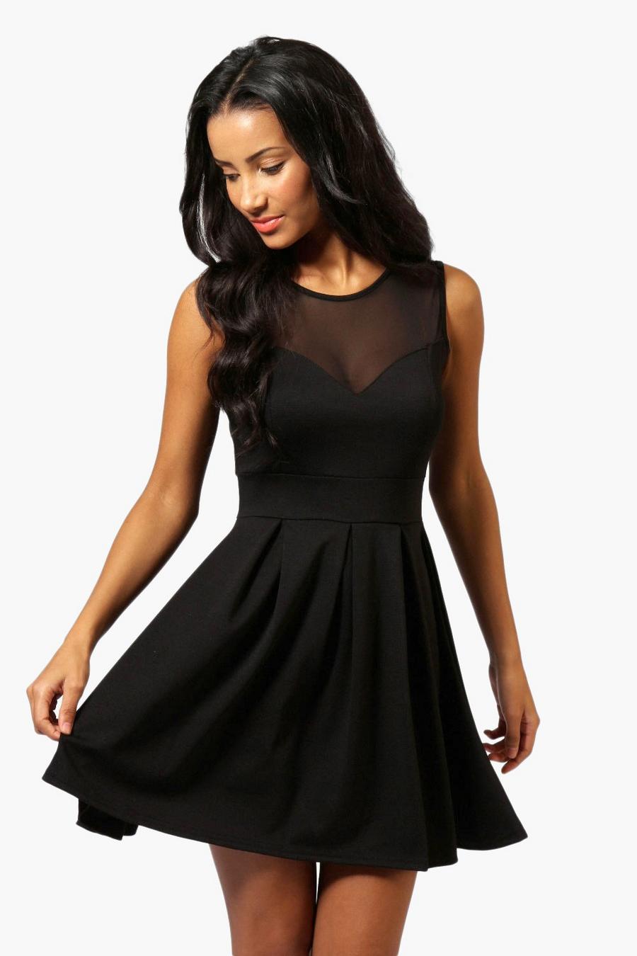 Black Skater Dress image number 1