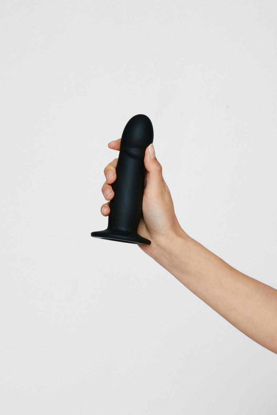Black Medium Suction Cup Dildo Sex Toy