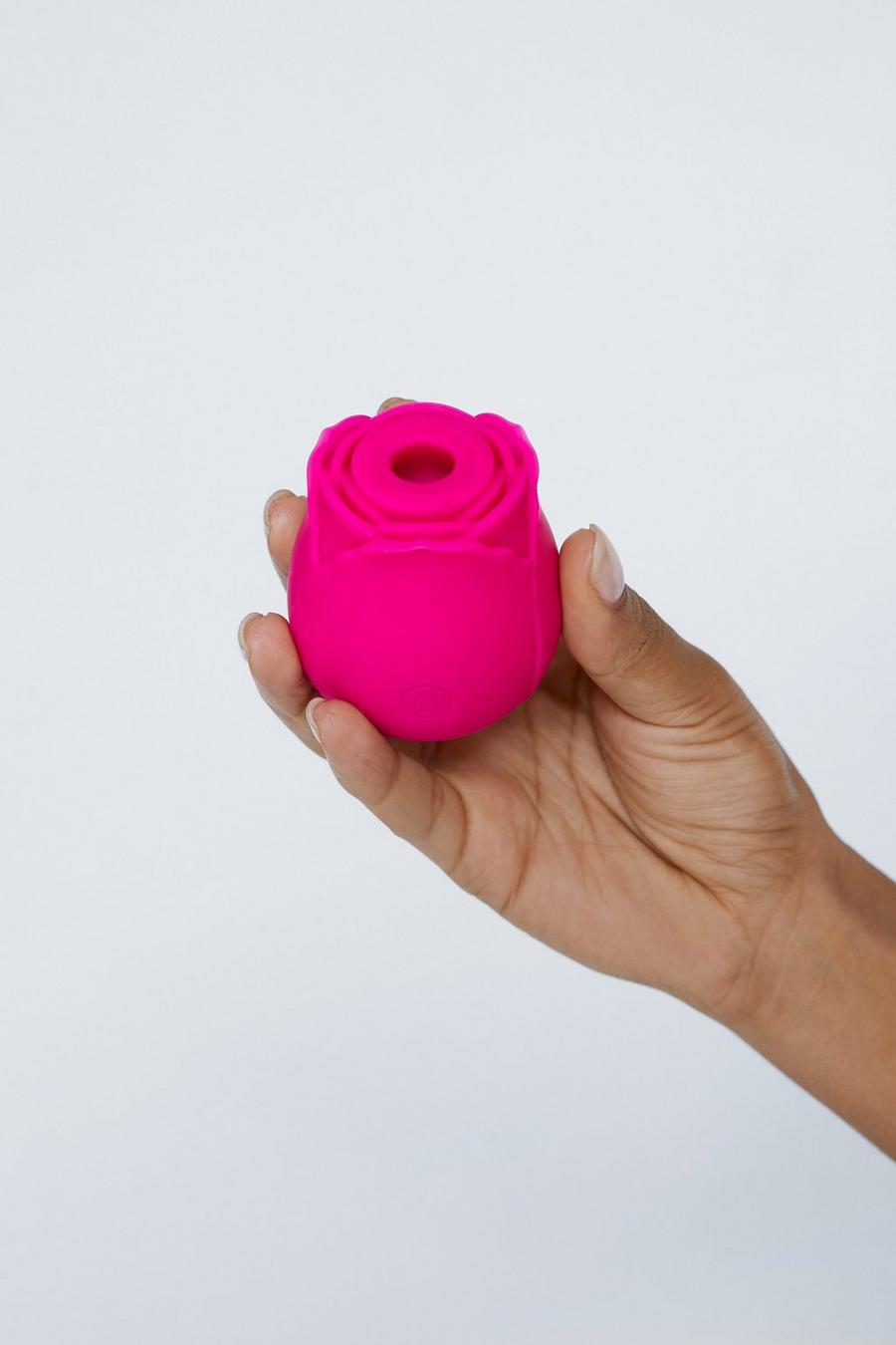 Pink  Rechargeable 10 Function Rose Sucker
