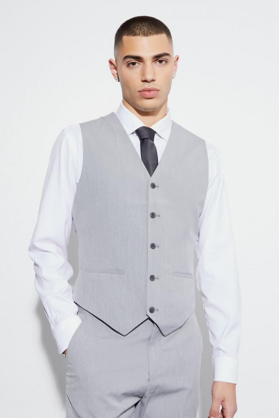 Grey Kostymväst i slim fit image number 1