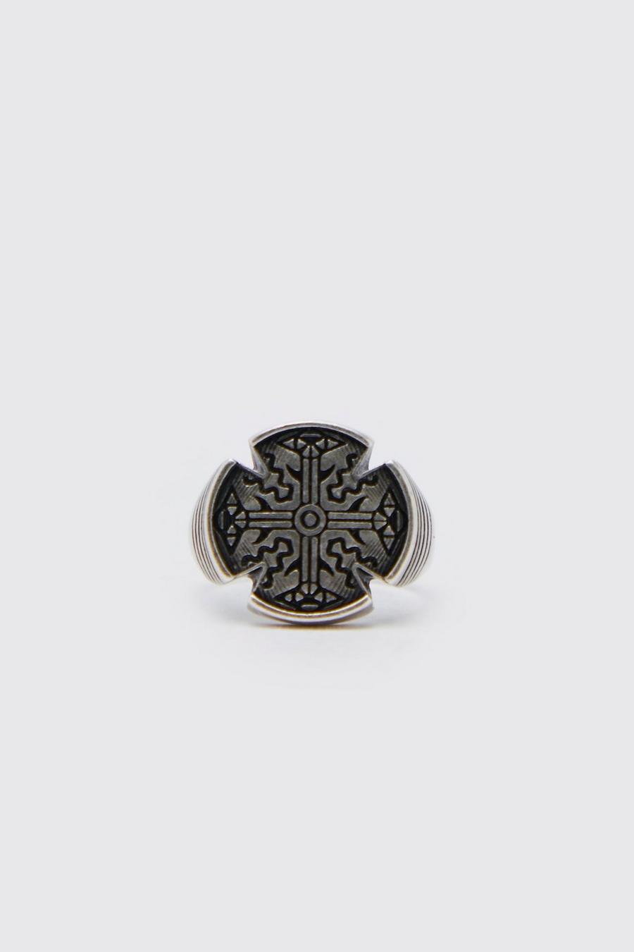 Silver Cut Out Signet Ring image number 1