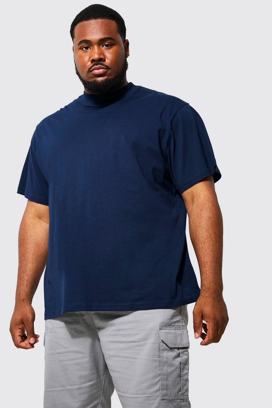 Grande taille - T-shirt basique ample, Navy image number 1