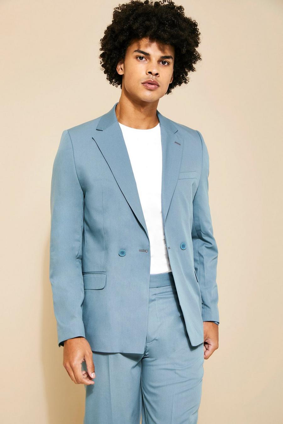 Teal Relaxed Suit Jacket