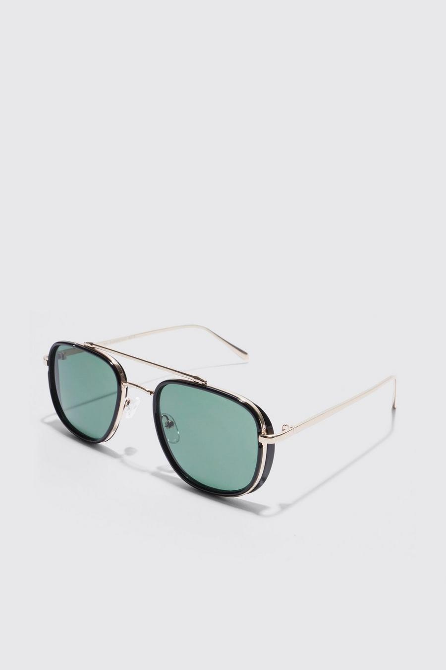 Gold rick owens straight top sunglasses item