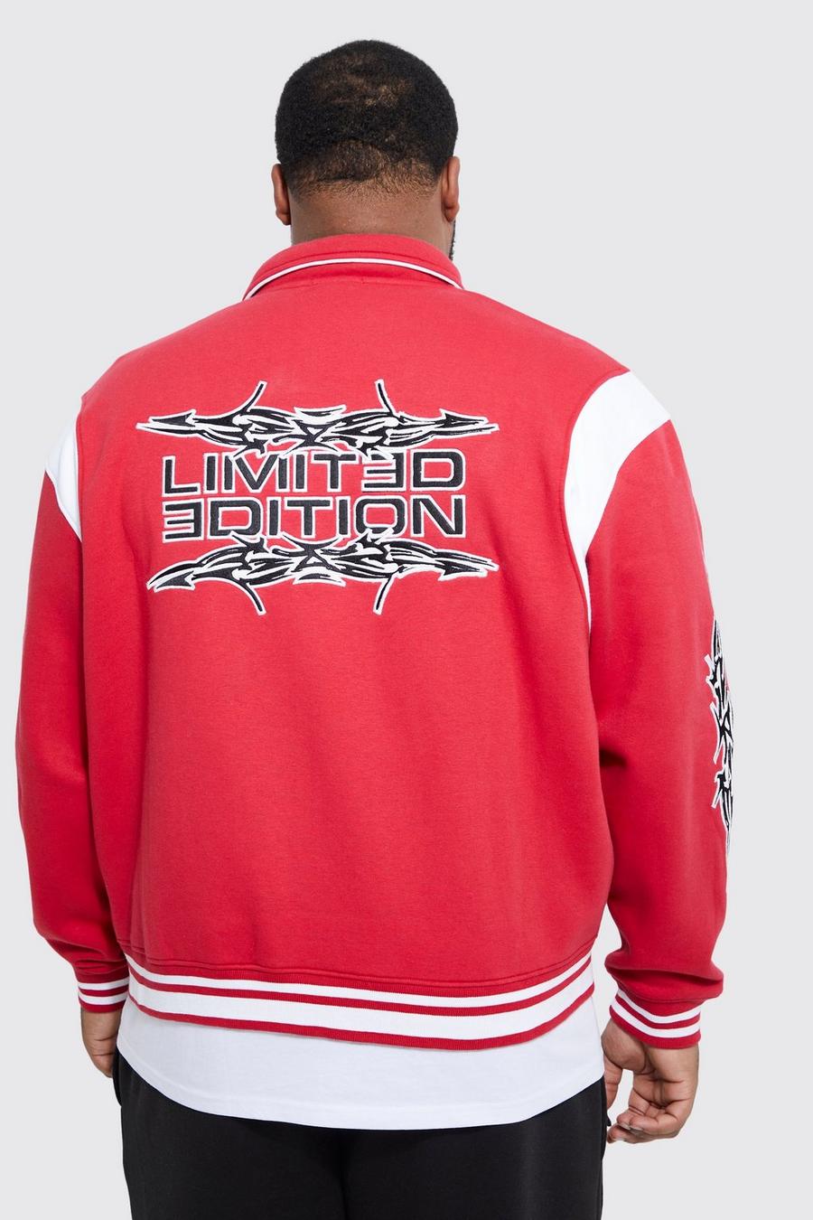 Chaqueta Plus recta de tela jersey Limited Edition, Red