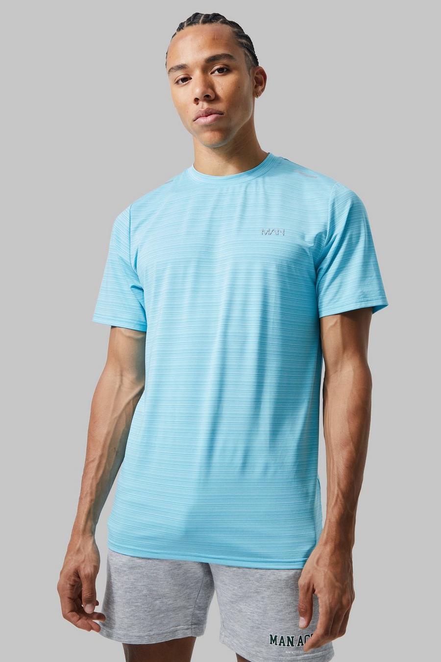 Light blue Tall Dun Man Active Performance T-Shirt
