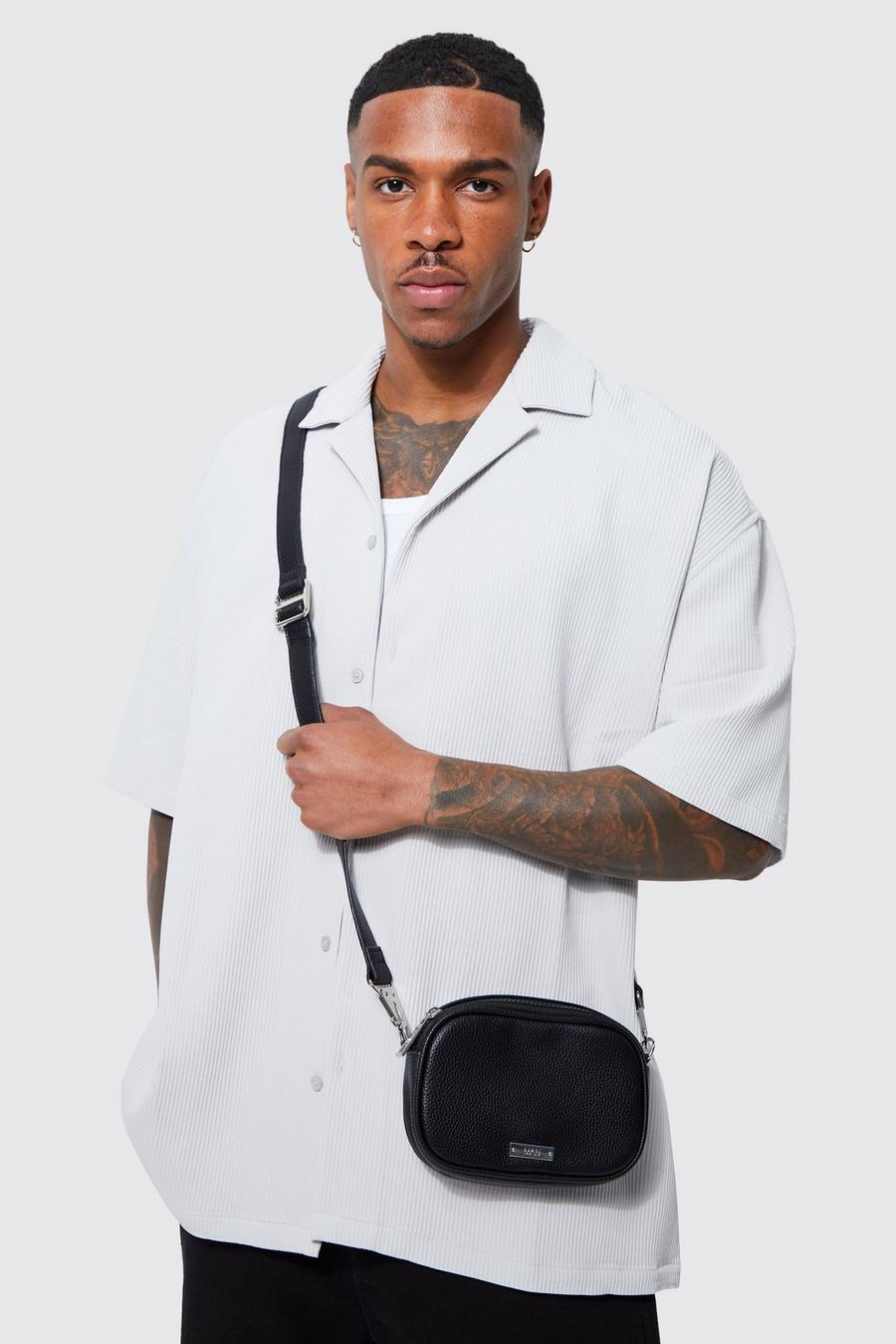 Black Man Smart Faux Leather Cross Body Bag image number 1