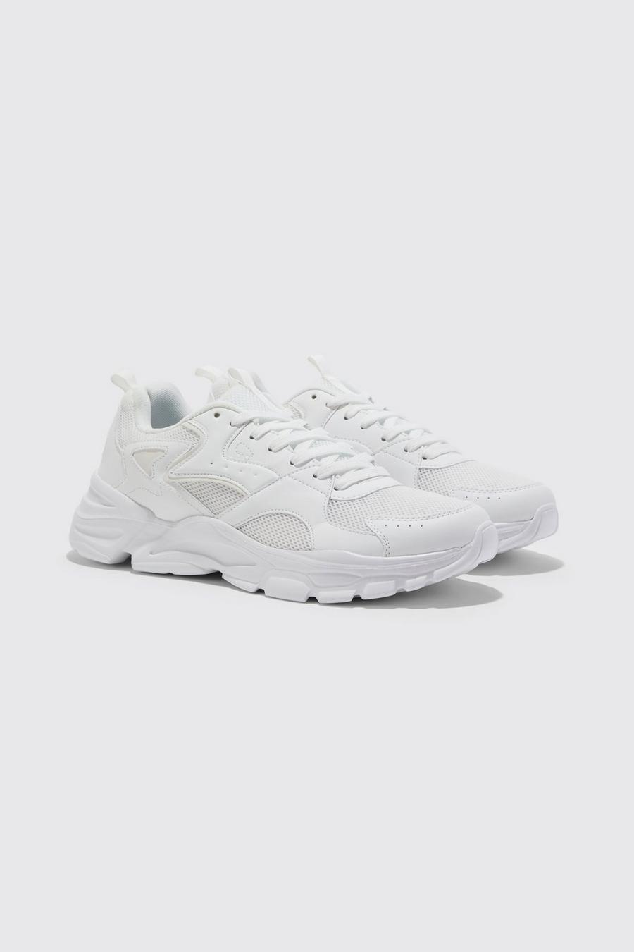 White Dikke Hardloopschoenen