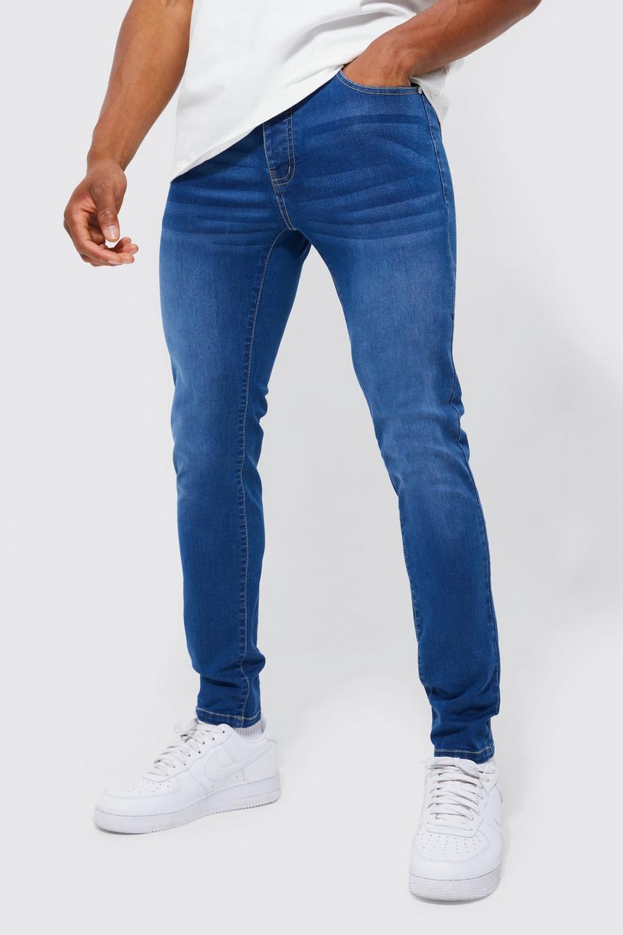 Mid blue Stretchiga skinny jeans