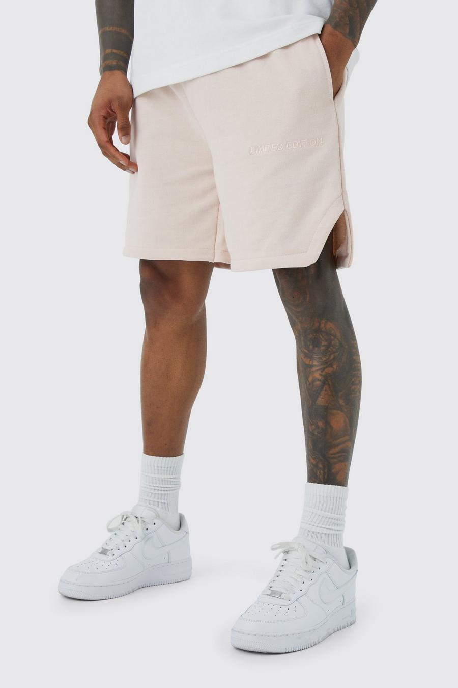 Pantalón corto holgado de vóleo grueso Limited, Pale pink