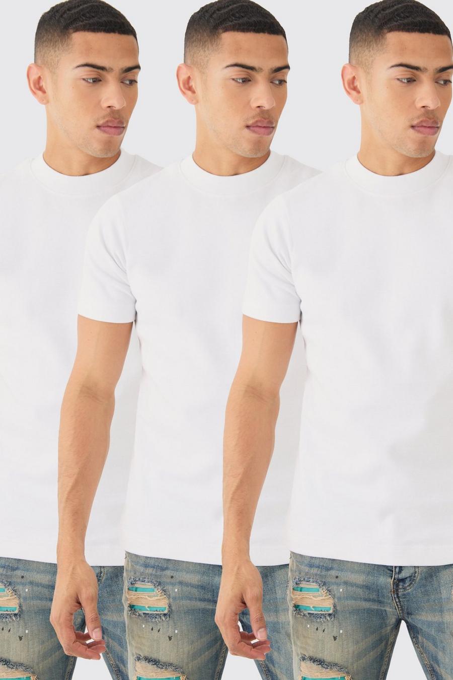 Multi Slim Fit T-Shirts (3 Stuks)