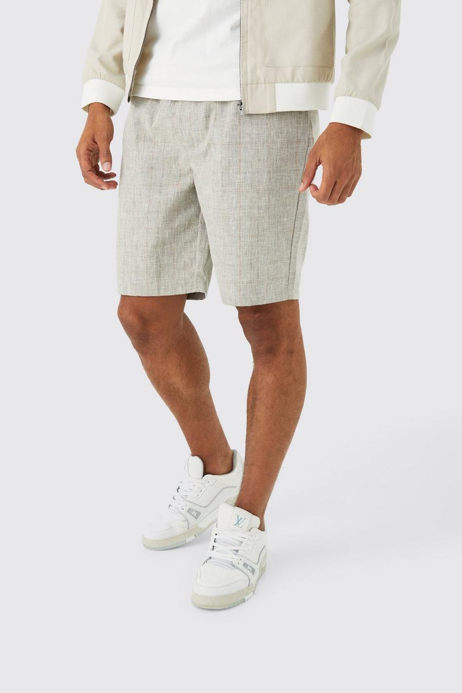 Shorts mit elastischem Bund, Stone image number 1