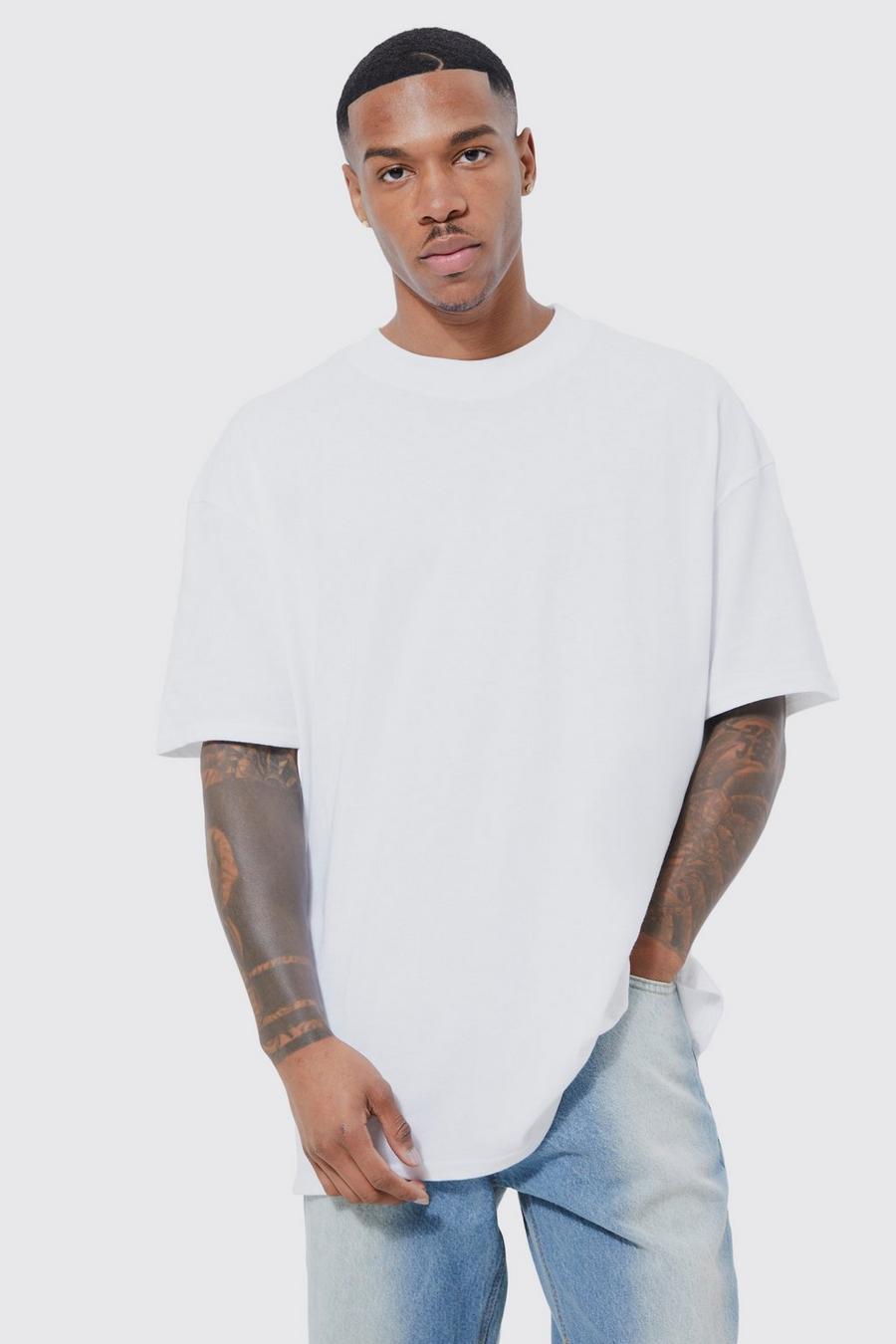 T-shirt oversize imprimé gothique, White
