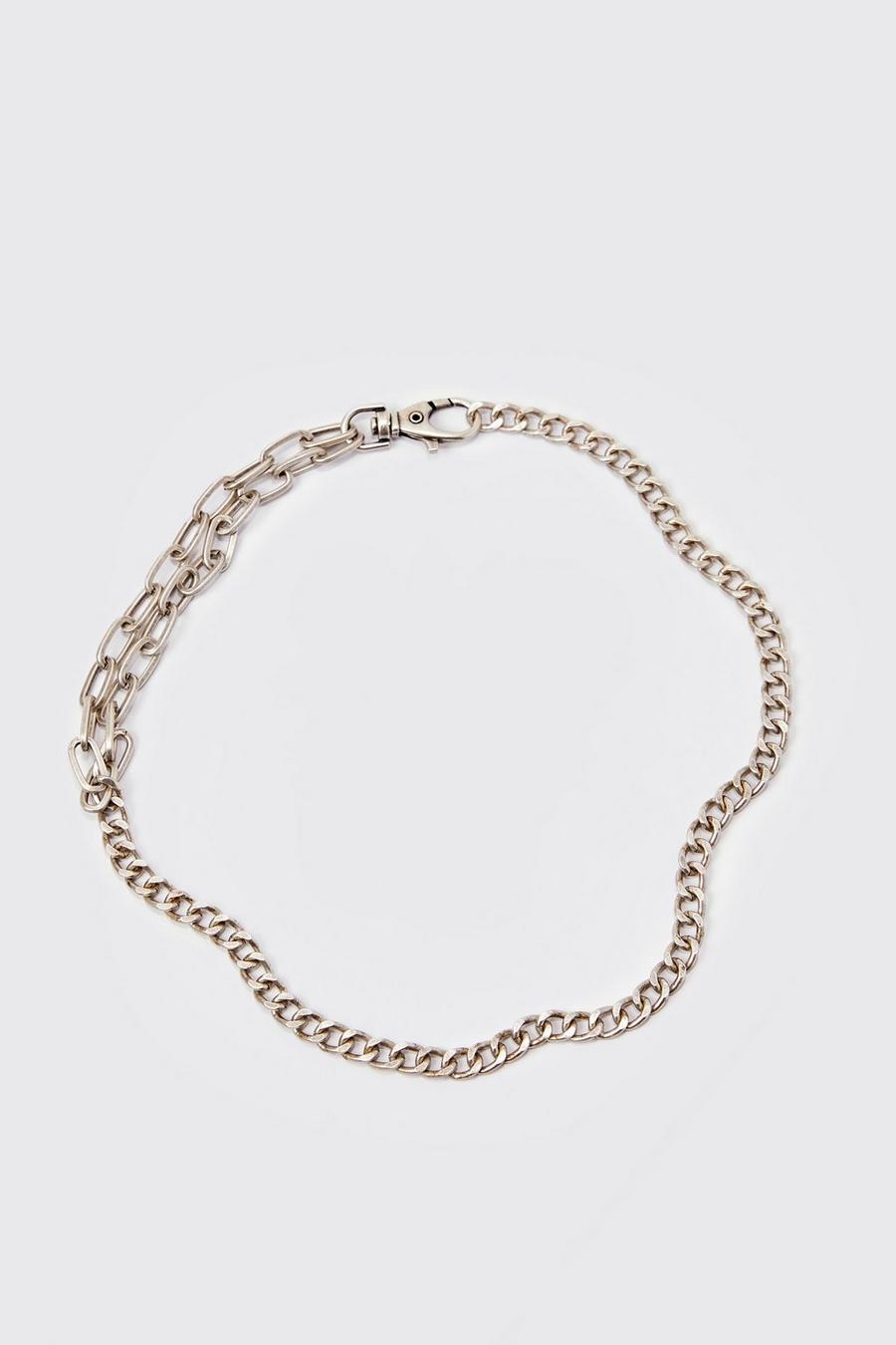 Silver Chunky Chain Necklace  image number 1