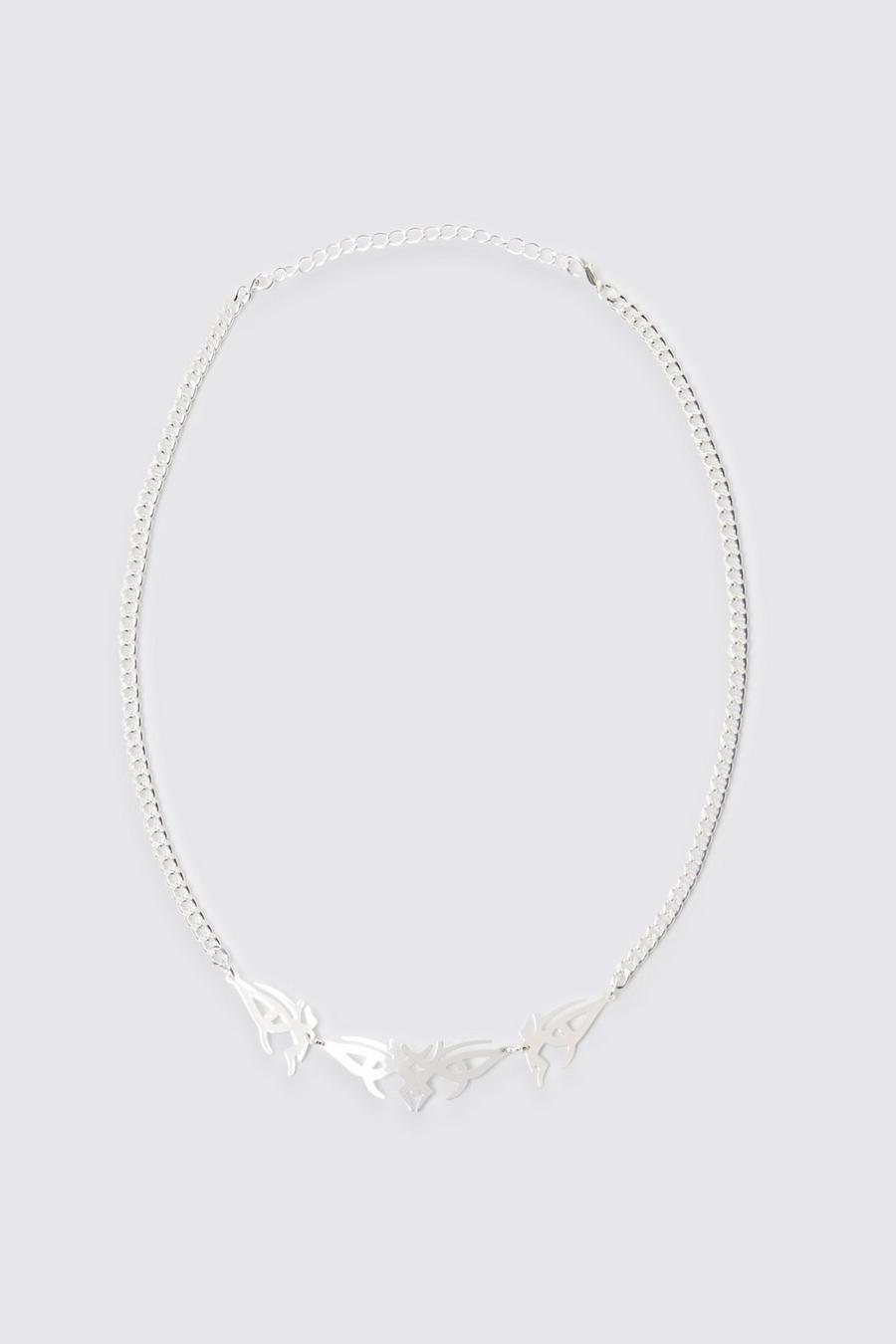 Halskette mit Anhänger-Detail, Silver