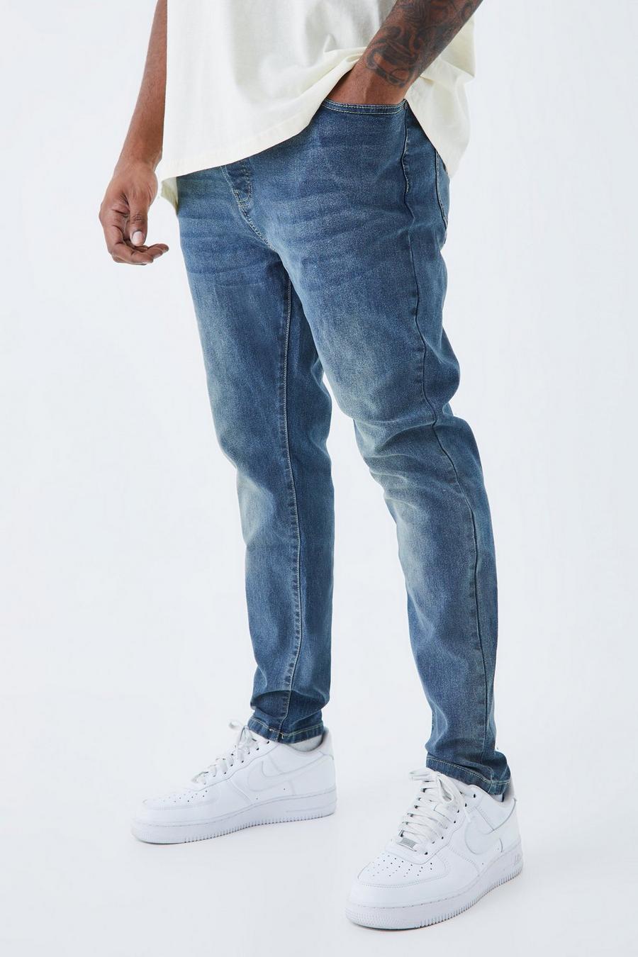 Jeans Plus Size Skinny Fit in Stretch, Vintage blue