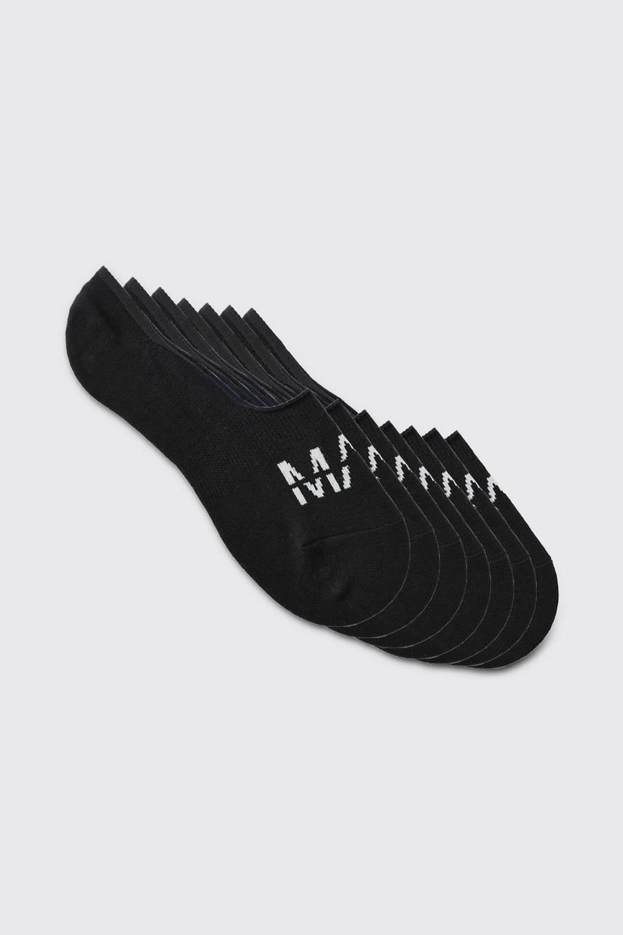 7er-Pack unsichtbare Man-Socken, Black