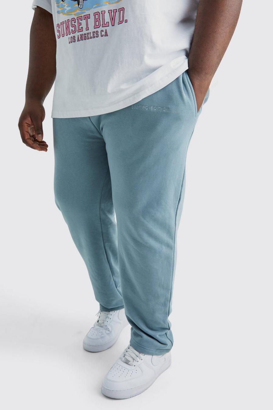 Pantaloni tuta Plus Size Slim Fit affusolati pesanti, Slate image number 1