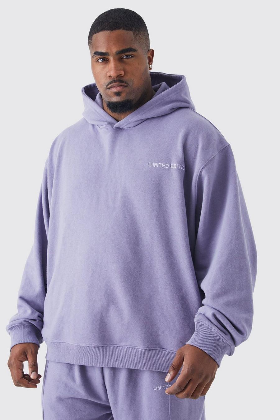 Lavender Plus Oversized hoodie i tjockt tyg image number 1