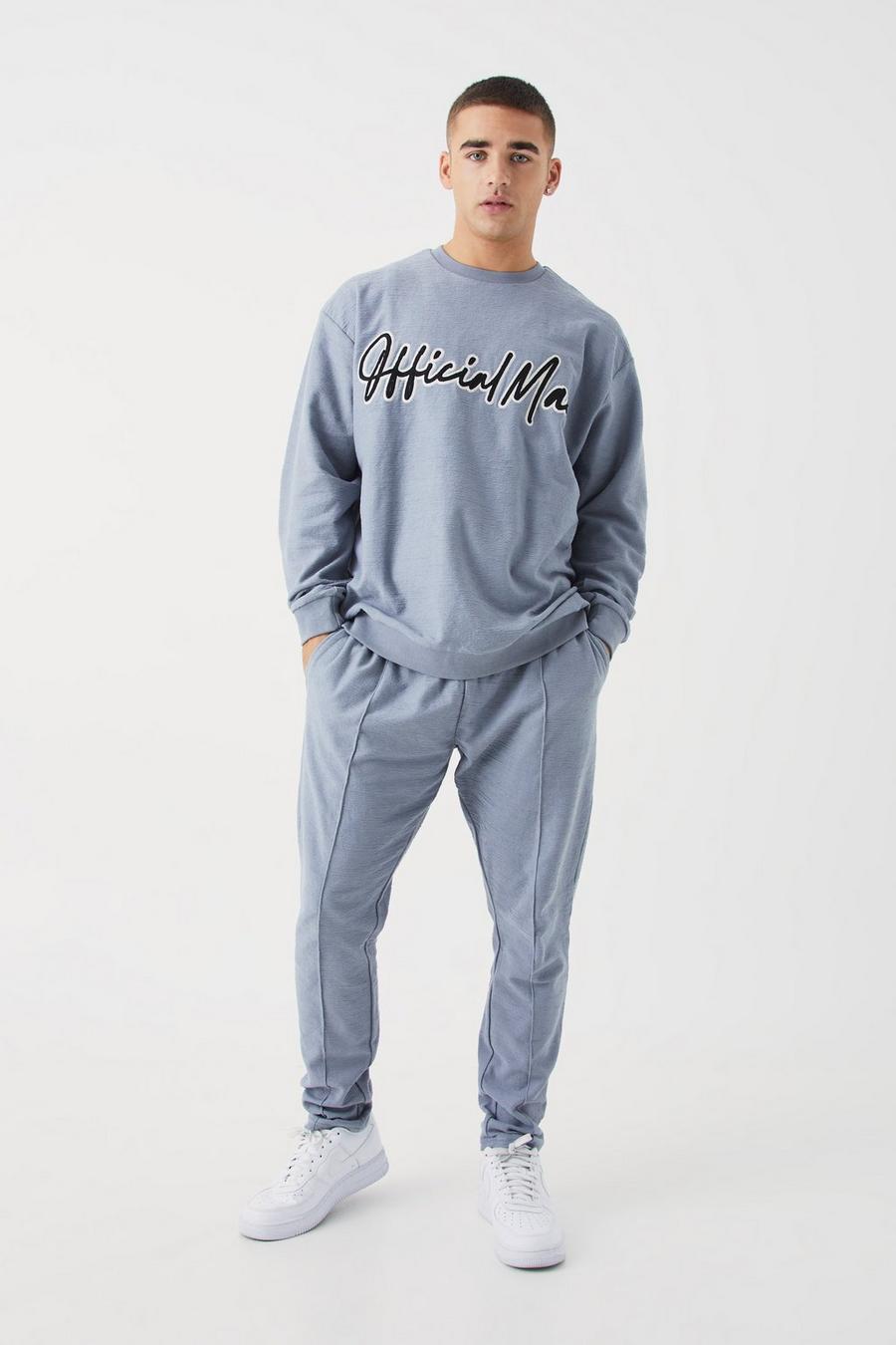 Oversize Sweatshirt-Trainingsanzug, Grey