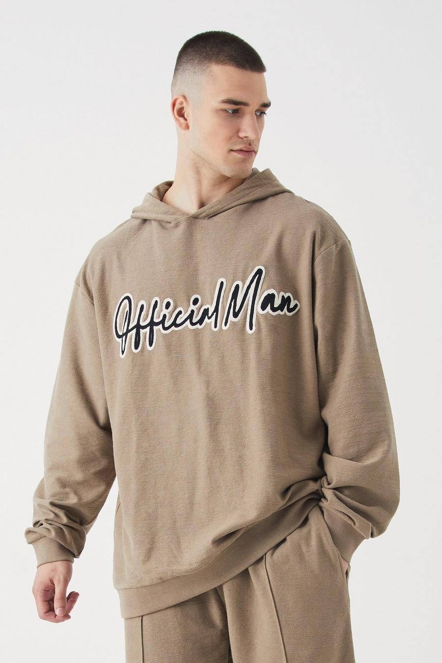 Tall Oversize Hoodie, Taupe image number 1
