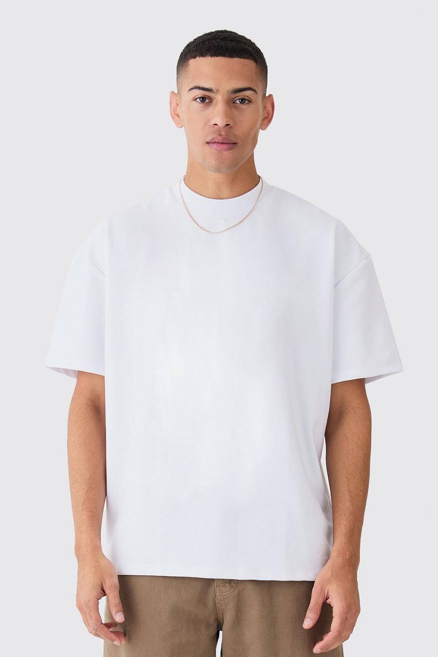 White Oversized Super Dik Premium T-Shirt image number 1