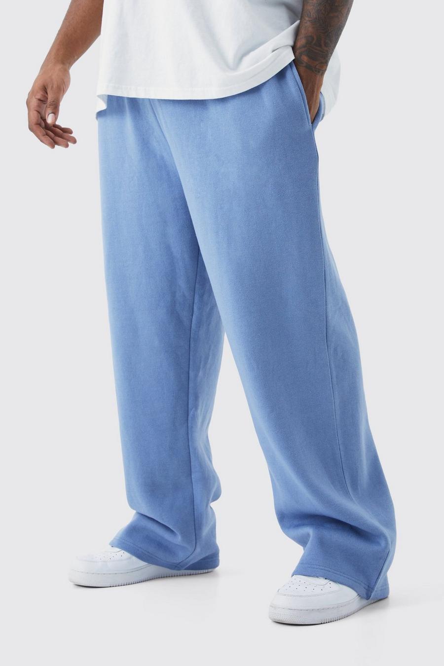 Pantaloni tuta Plus Size rilassati, Dusty blue