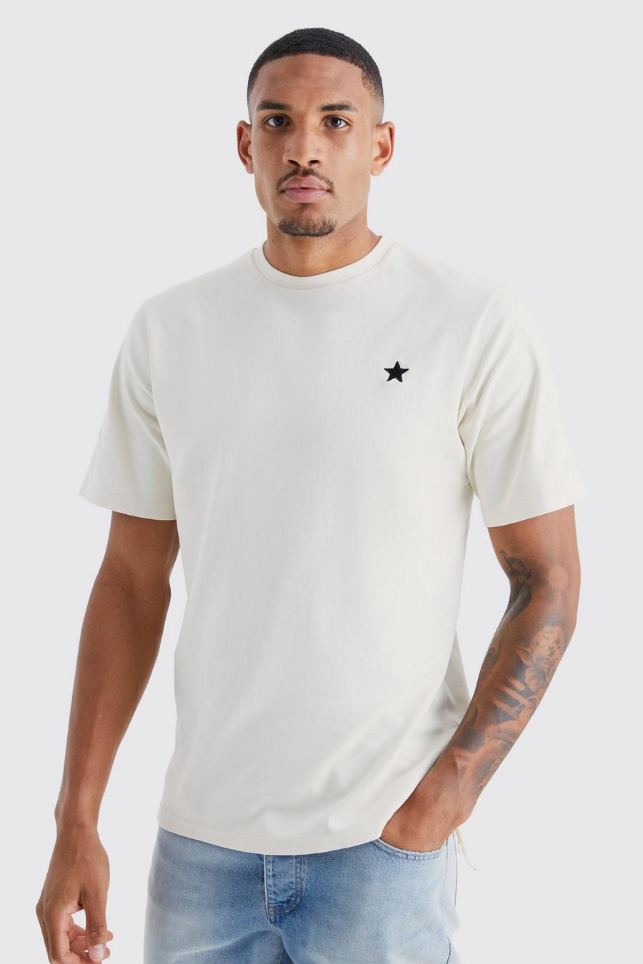 Ecru Tall Star Graphic Interlock T-shirt