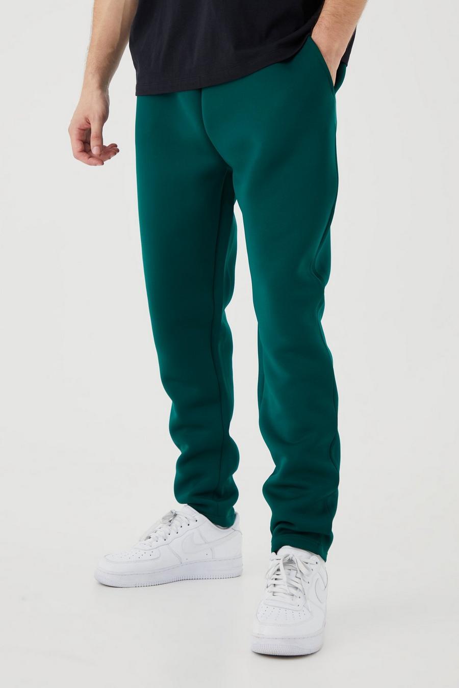 Forest Tall Slim Tapered Cropped Bonded Scuba Jogger