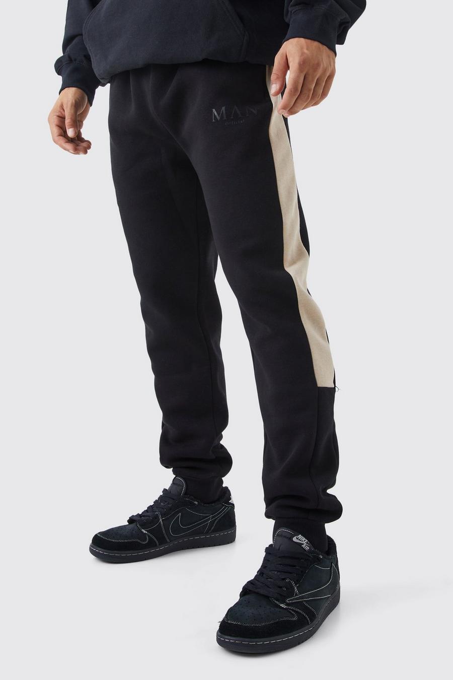 Pantaloni tuta Man Regular Fit con pannelli laterali, Multi