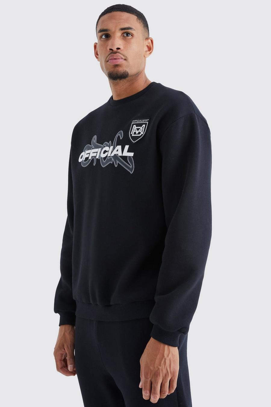 Black Tall Official Oversized Sweat image number 1