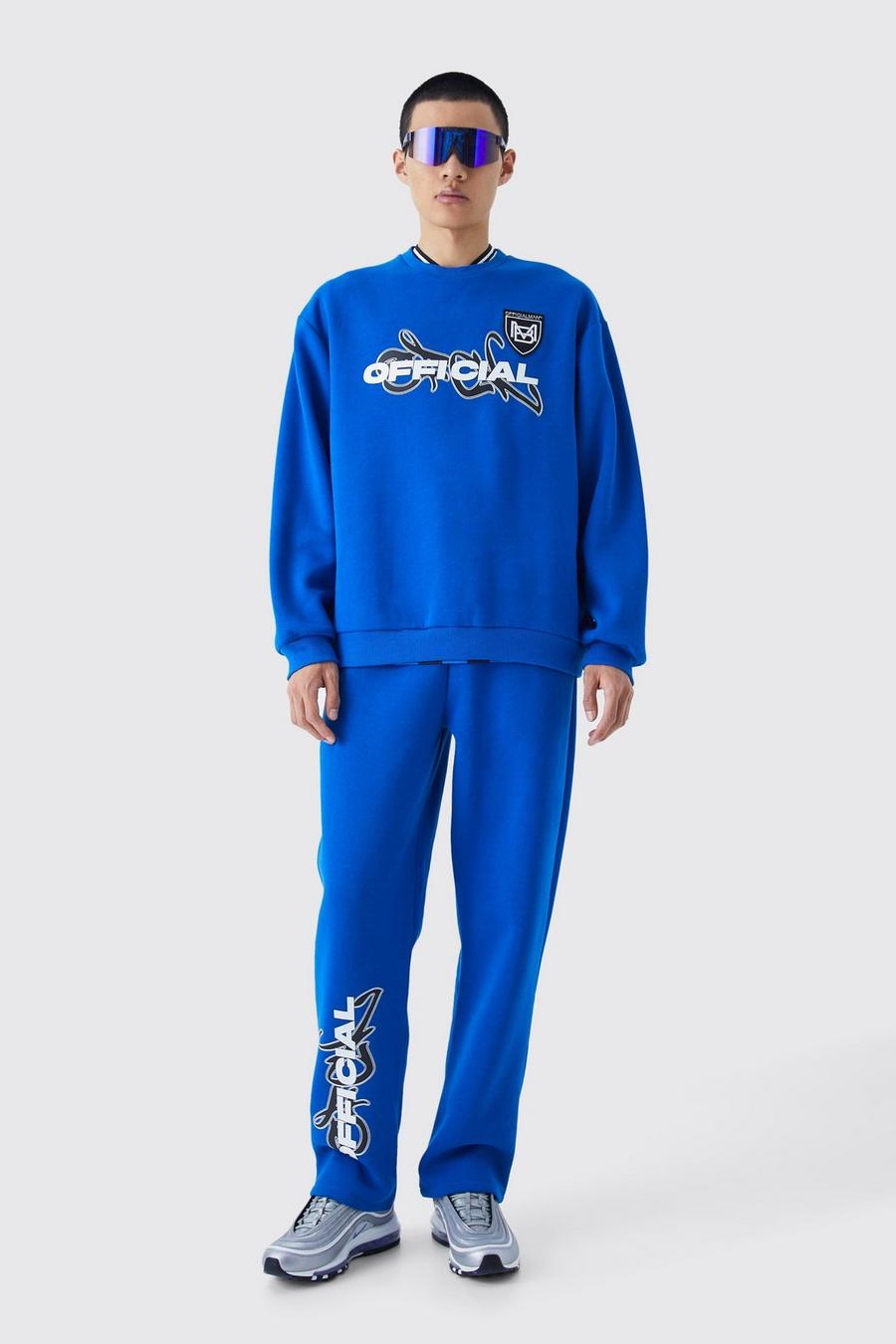 Official Oversize Sweatshirt-Trainingsanzug, Cobalt image number 1