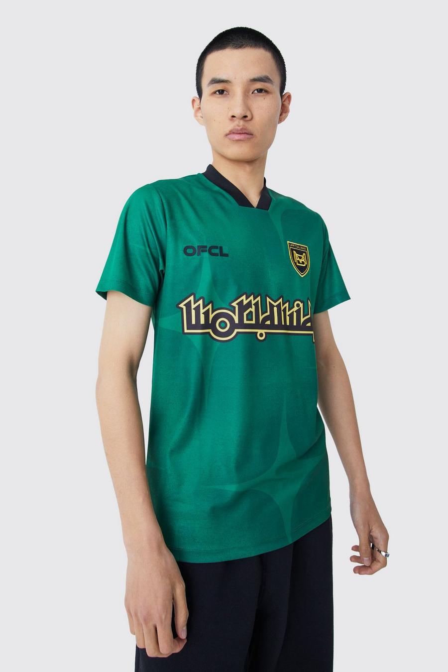 Green Worldwide Short Sleeve Football Shirt image number 1
