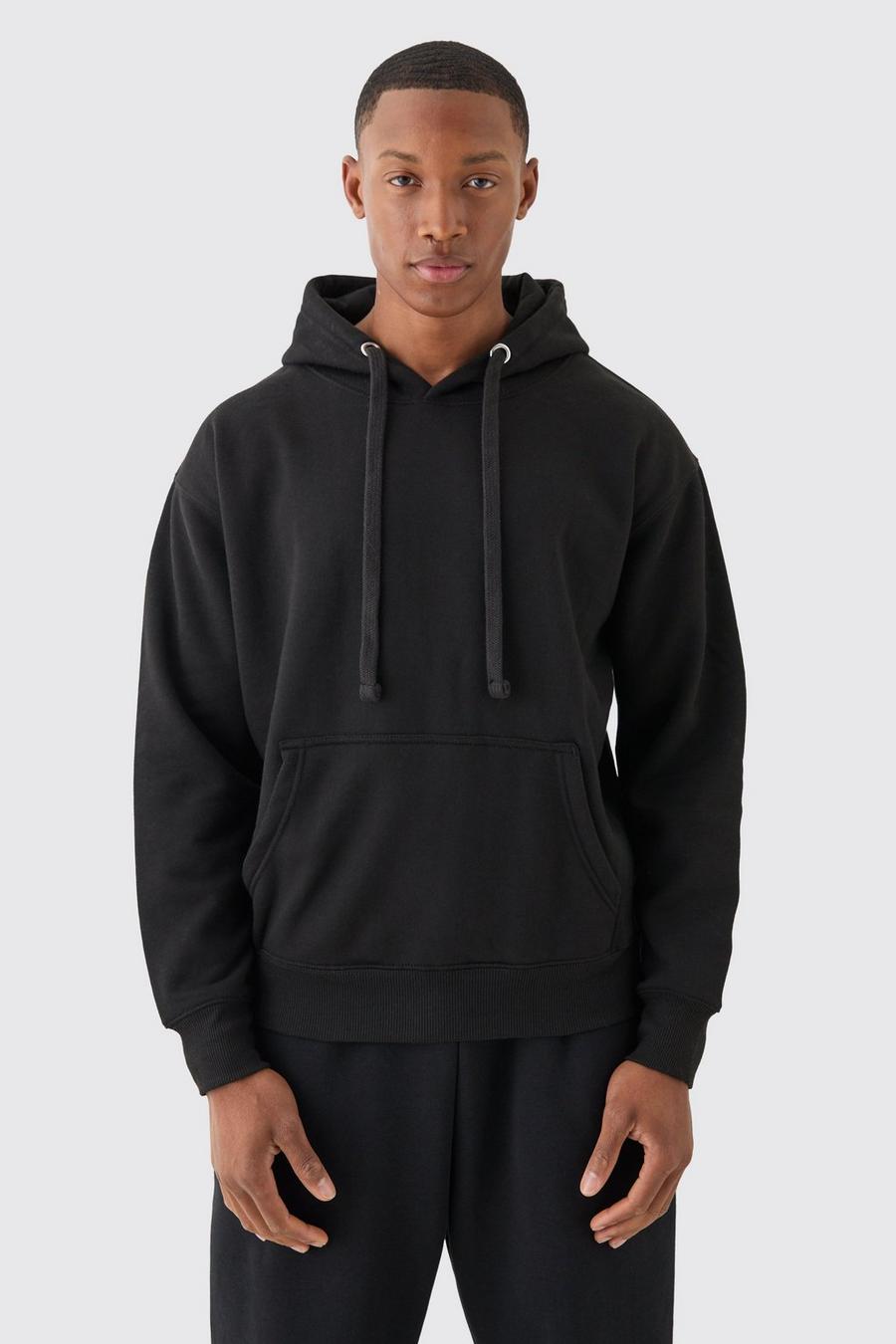 Black Oversized Heavyweight Hoodie