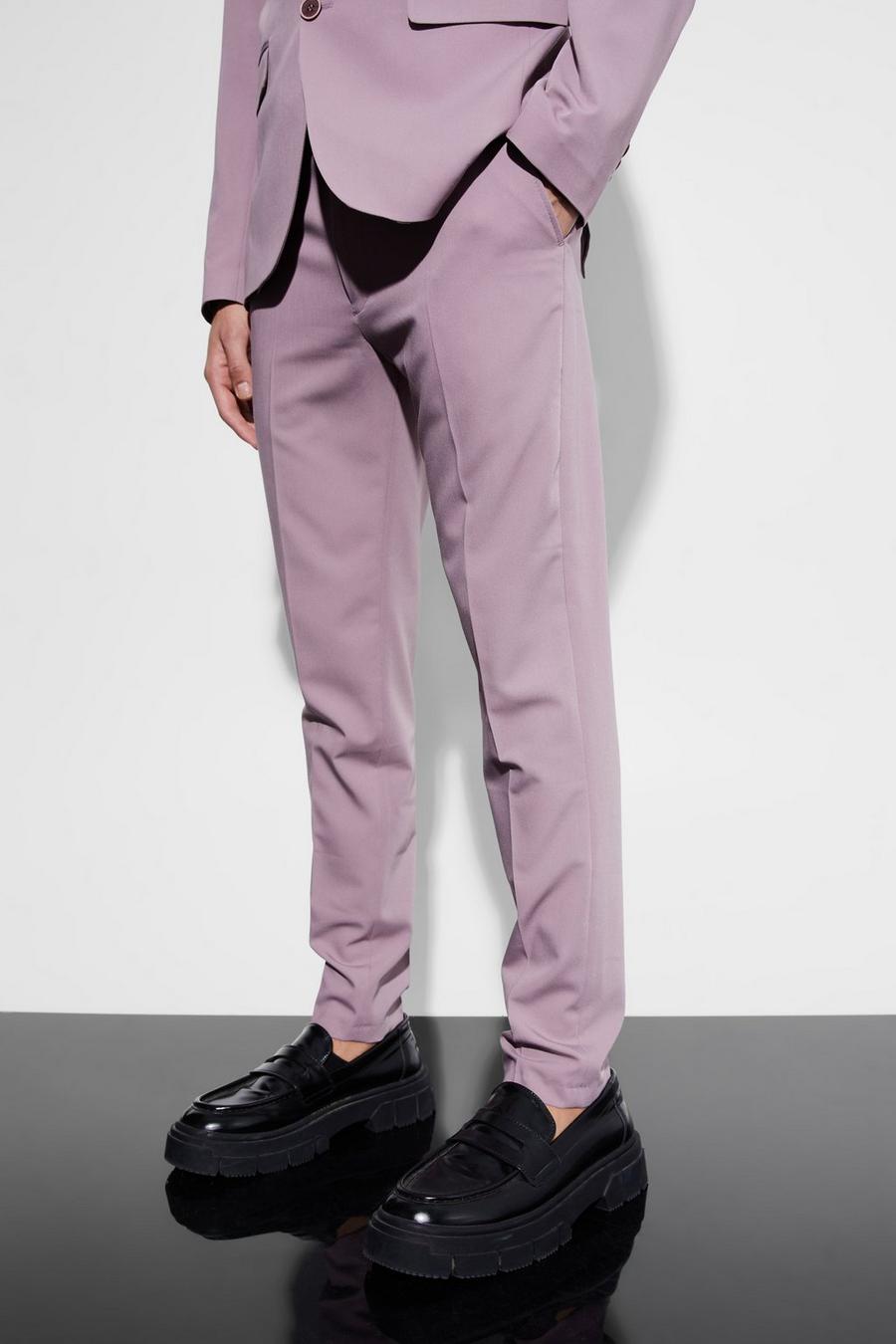 Mauve Super Skinny Suit Trousers