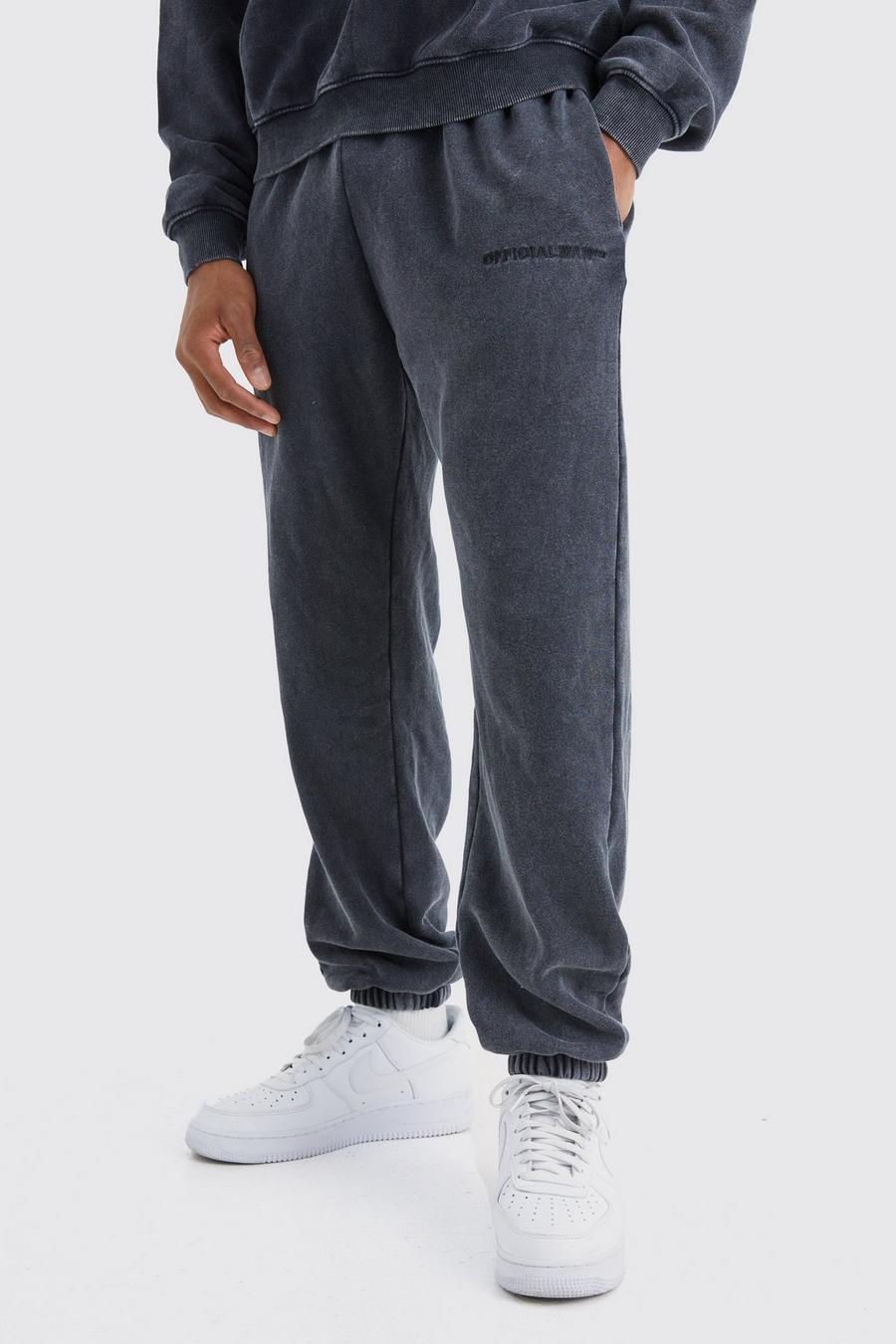 Charcoal Core Fit Official Acid Wash Jogger image number 1