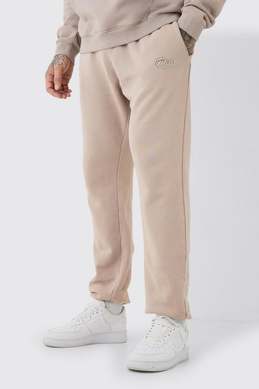 Taupe Tall Man Core Fit Laundered Wash Jogger