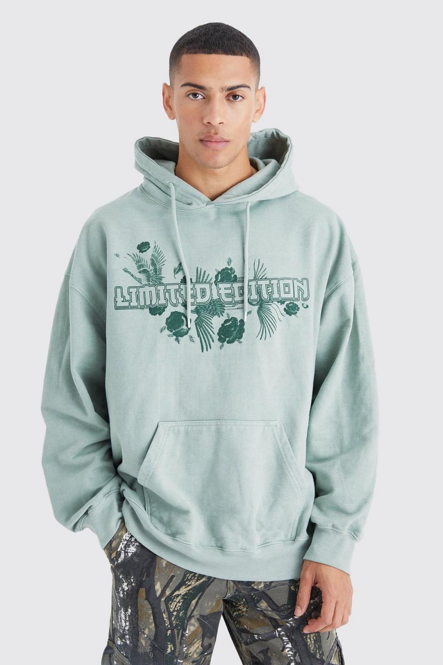 Sage Oversized Limited Edition Graphic Hoodie 
