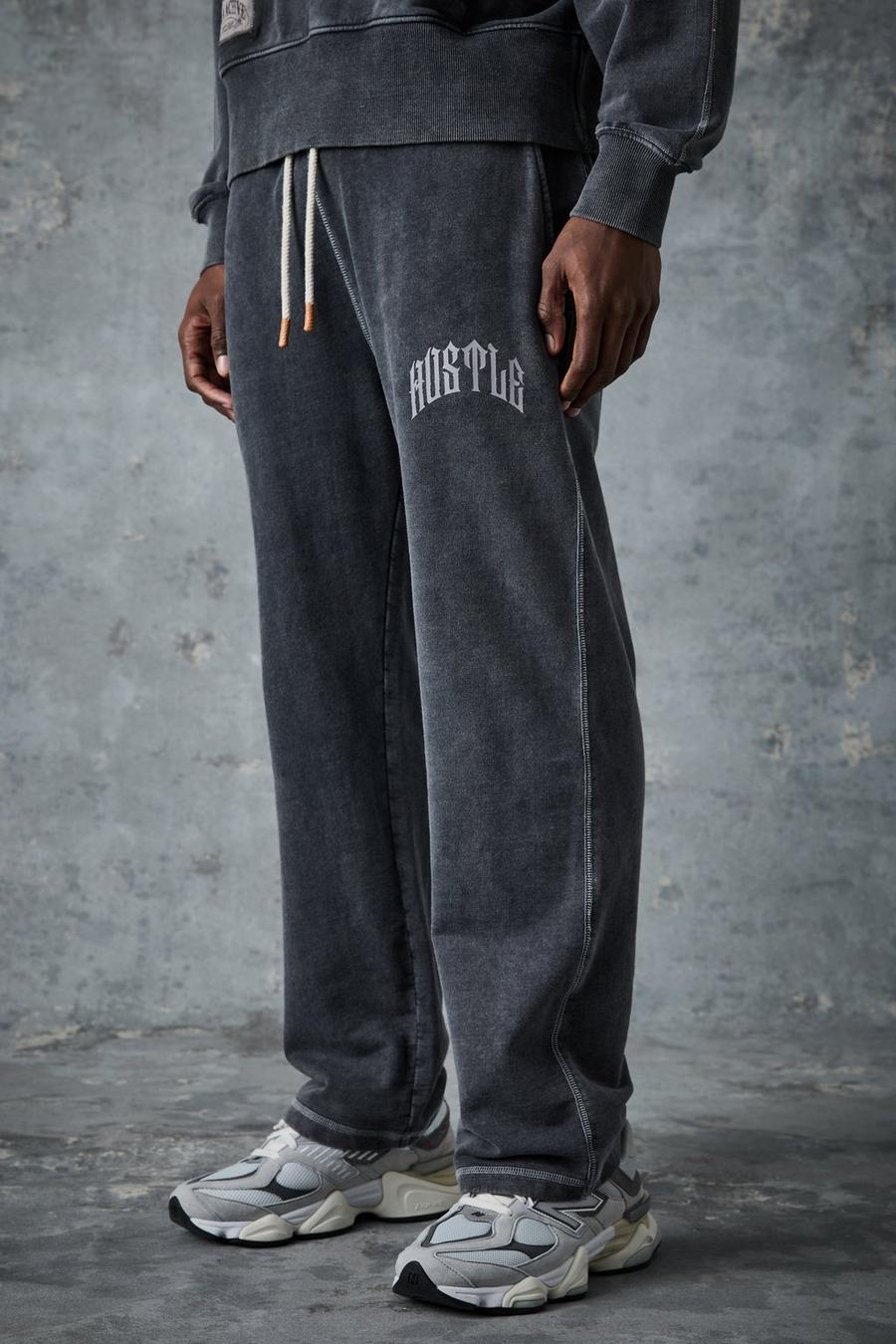 Black Man Active Relaxed Washed Rest Day Jogger