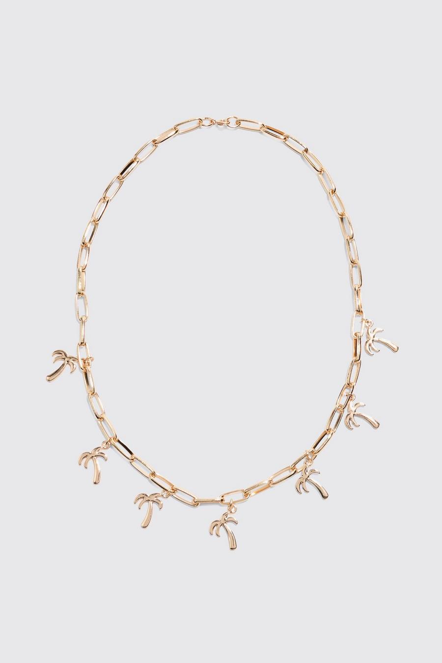 Gold Halsband med palmer