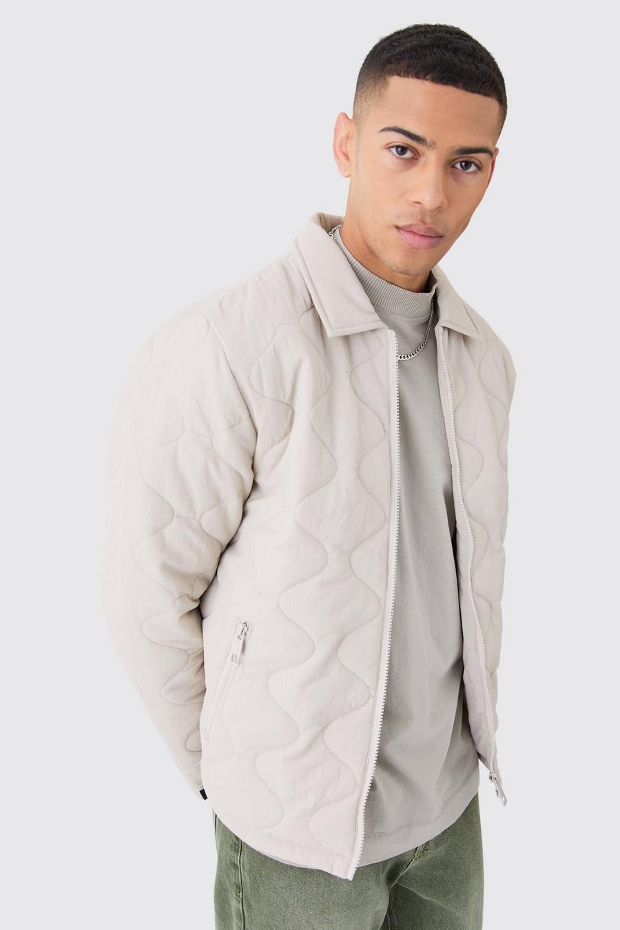 Stone Onion Quilted Collared Jacket image number 1